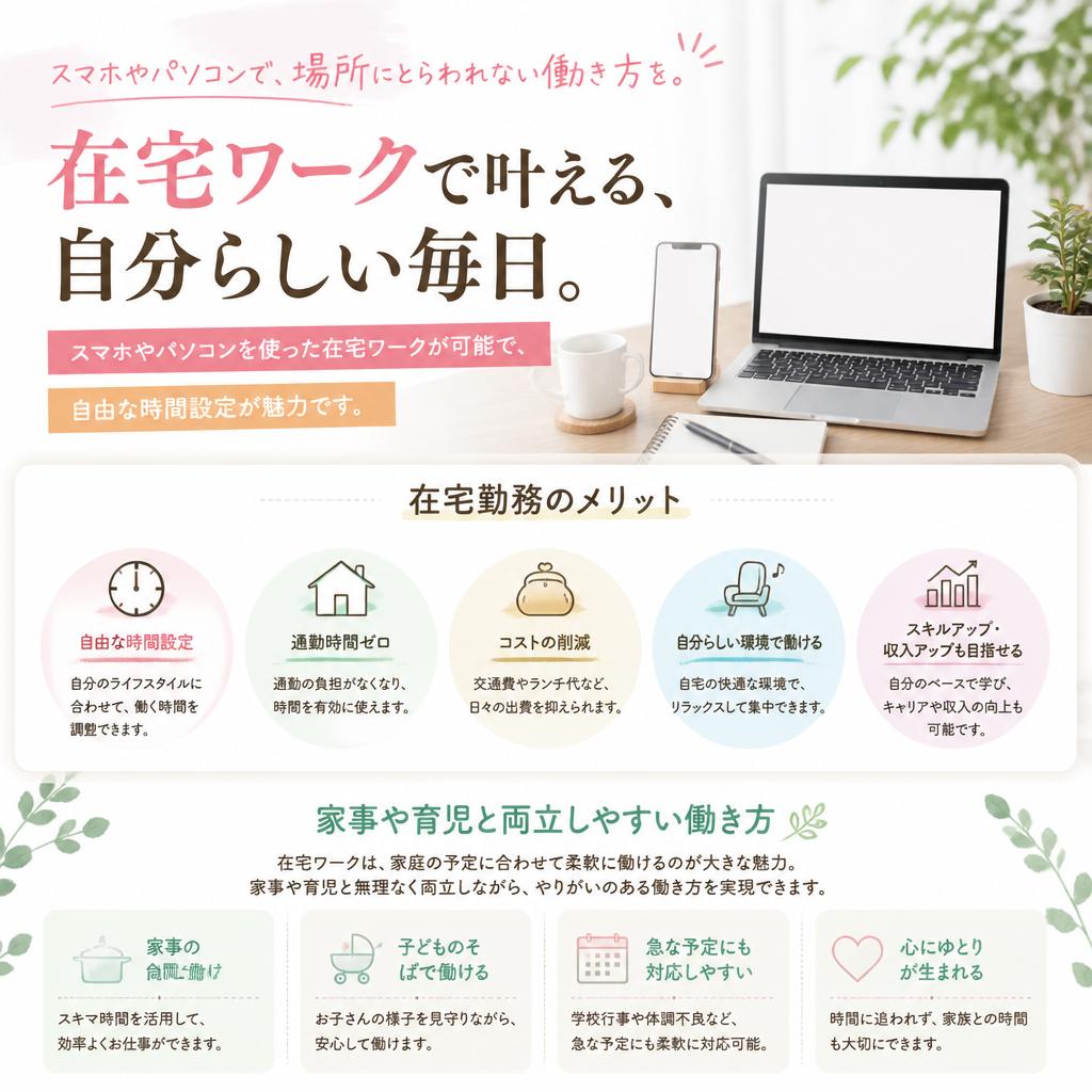 働きやすさが魅力の在宅勤務