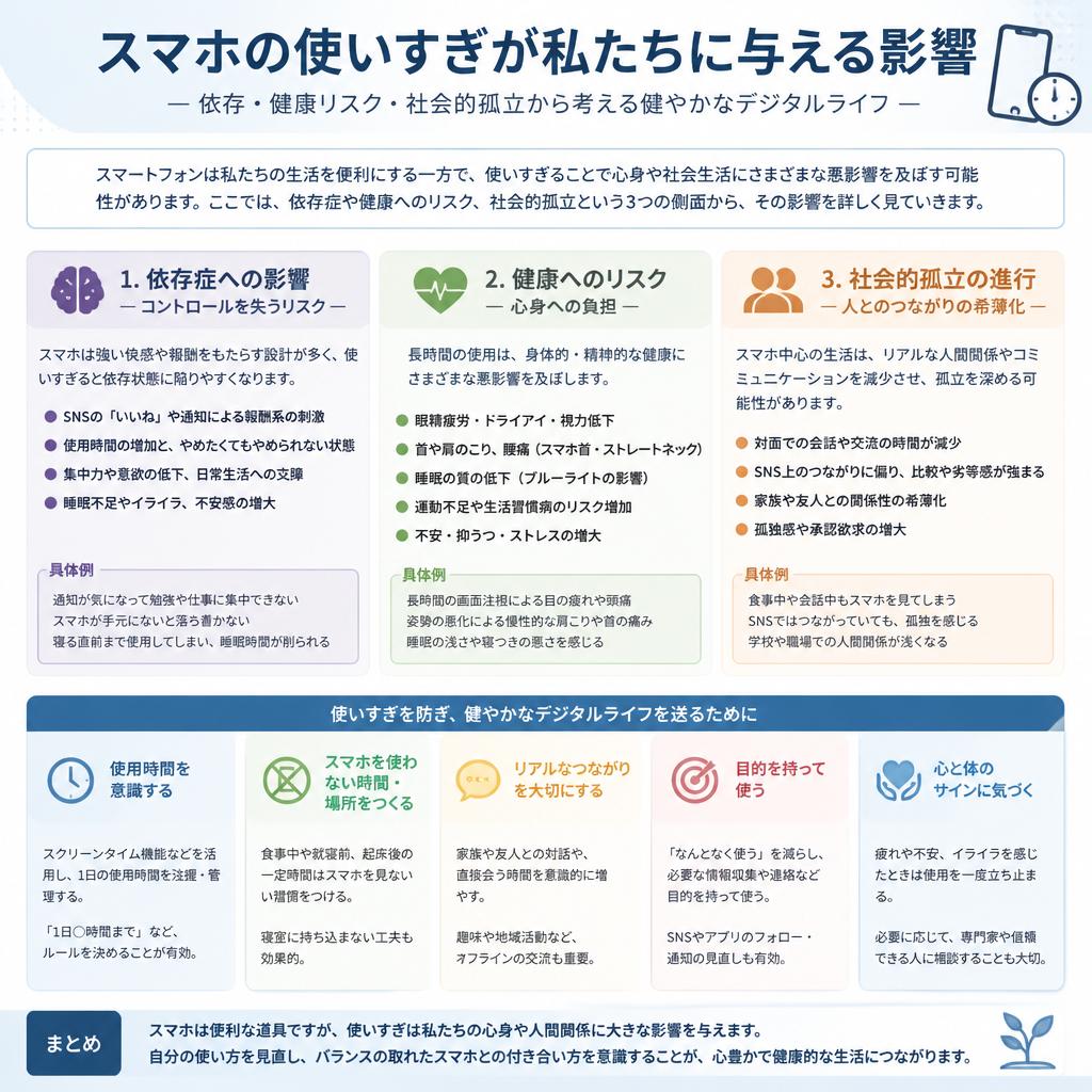 スマホが生活に与える影響