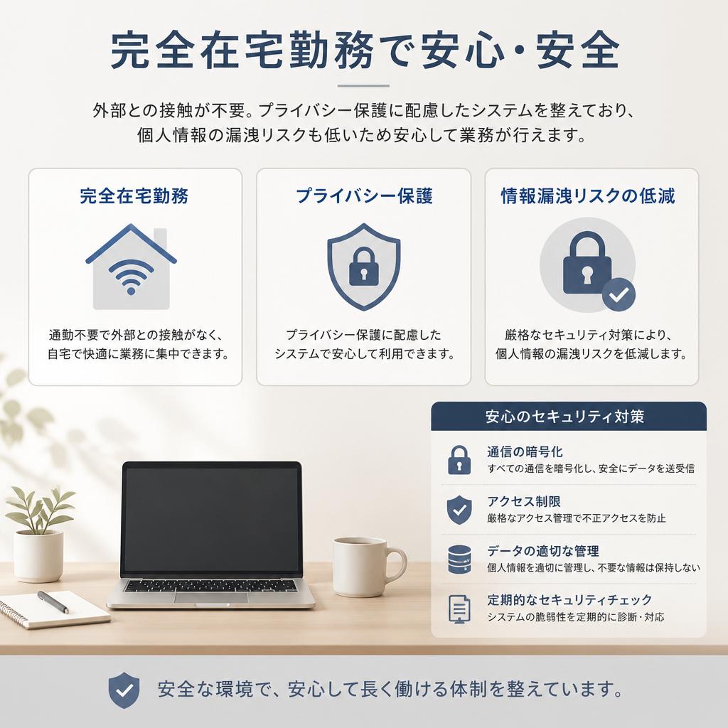 安全な環境での作業