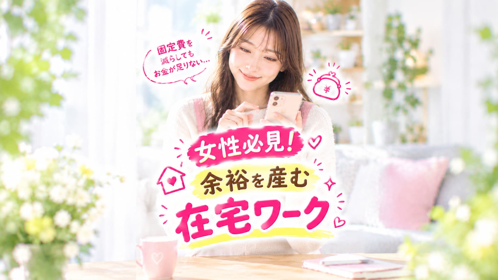固定費を減らしてもお金がが足りない主婦必見！余裕を生む在宅ワーク
