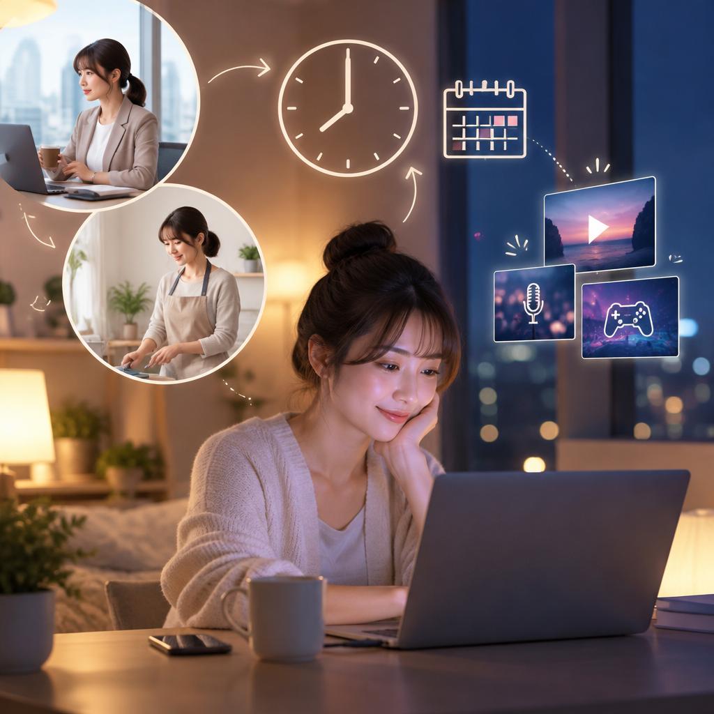 空いた夜の時間だけでOK。自分のペースで配信